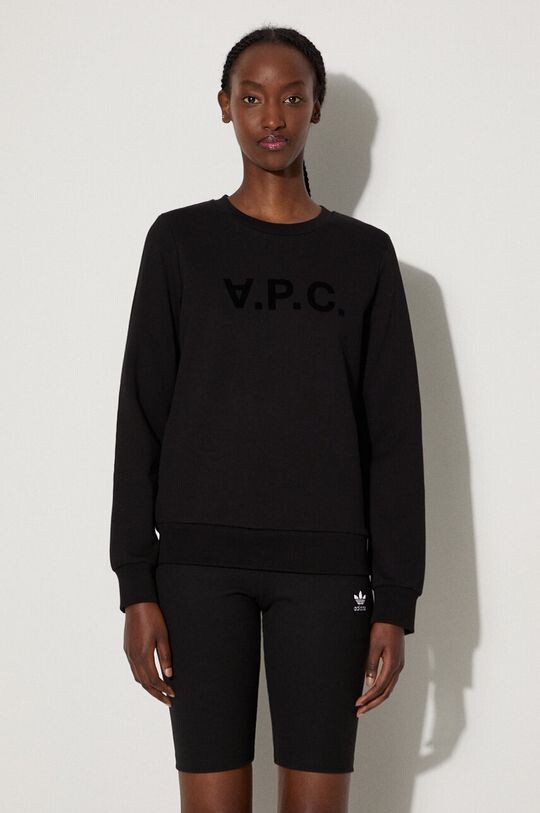 

Хлопковая толстовка Sweat Viva A.P.C., черный