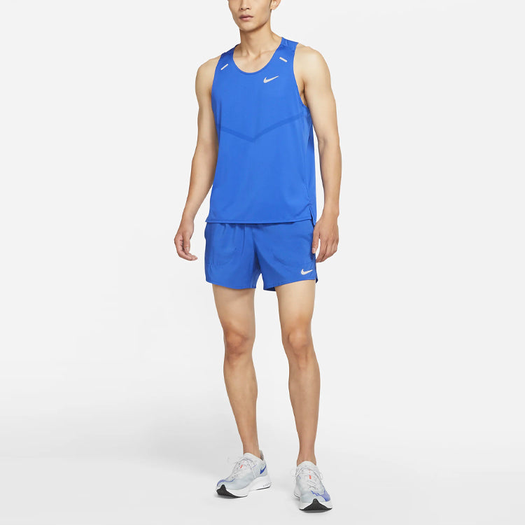 Жилет Nike Dri-FIT Rise 365 Reflective Logo Printing Running Sports Vest Royal blue — фото 3