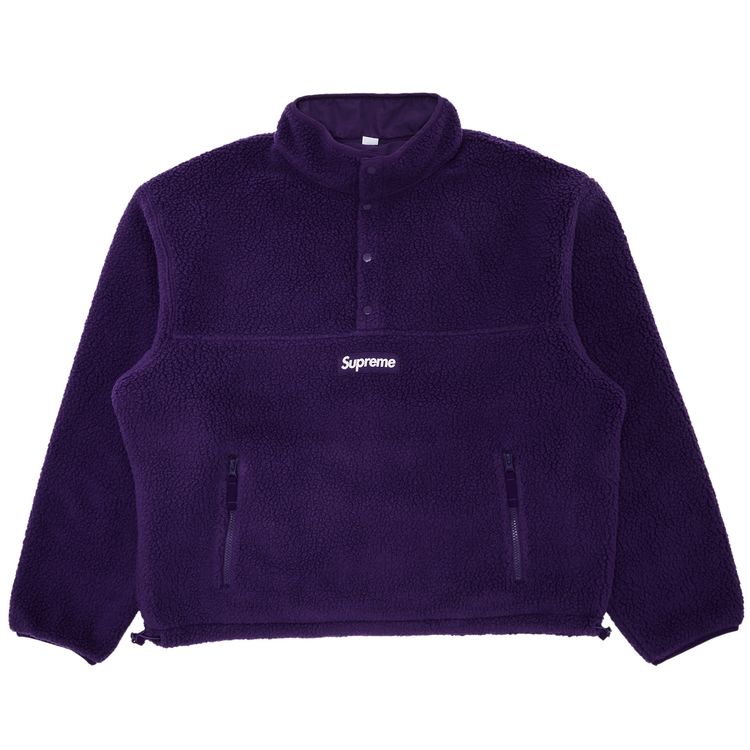 

Пуловер Supreme Polartec Shearling Reversible Pullover 'Purple', фиолетовый