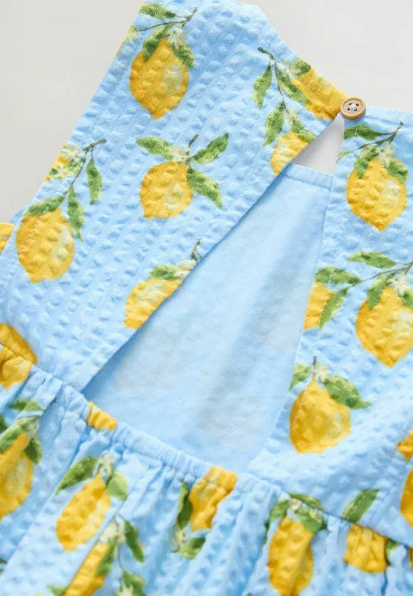 Комбинезон Next, blue lemon print, голубой с лимонным принтом — фото 3