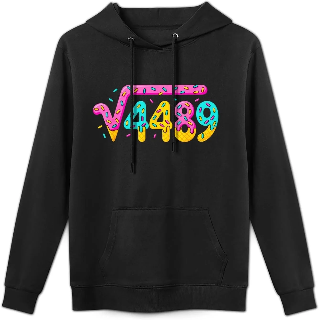 Мужской худи с капюшоном Six Seven Ice Cre, модный, мягкий, с длинным рукавом и карманом — фото 2