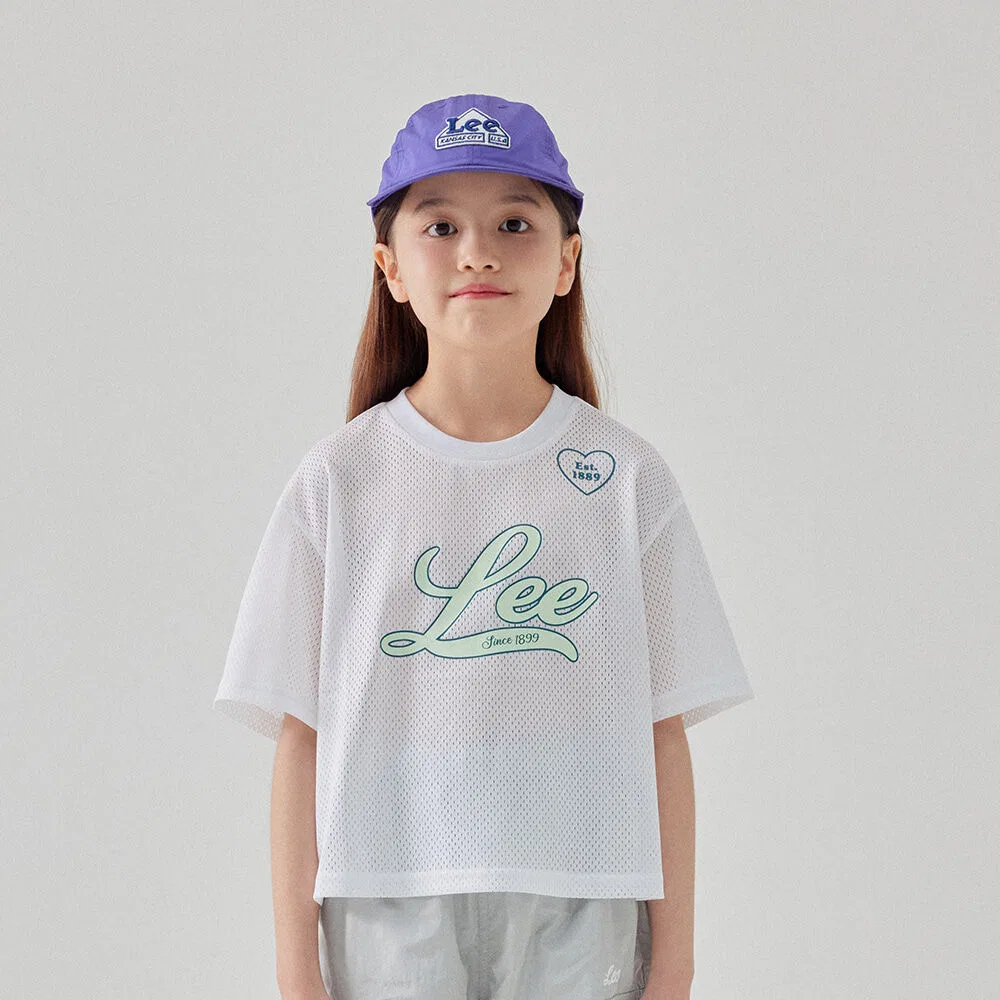 Детская свободная футболка в стиле блоккор цвета айвори от Lee Kids