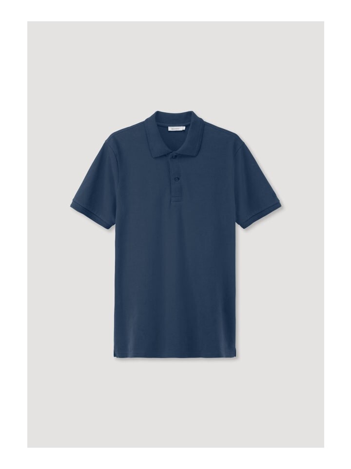 

Футболка Hessnatur Polo Regular aus reiner Bio Baumwolle, цвет nachtblau