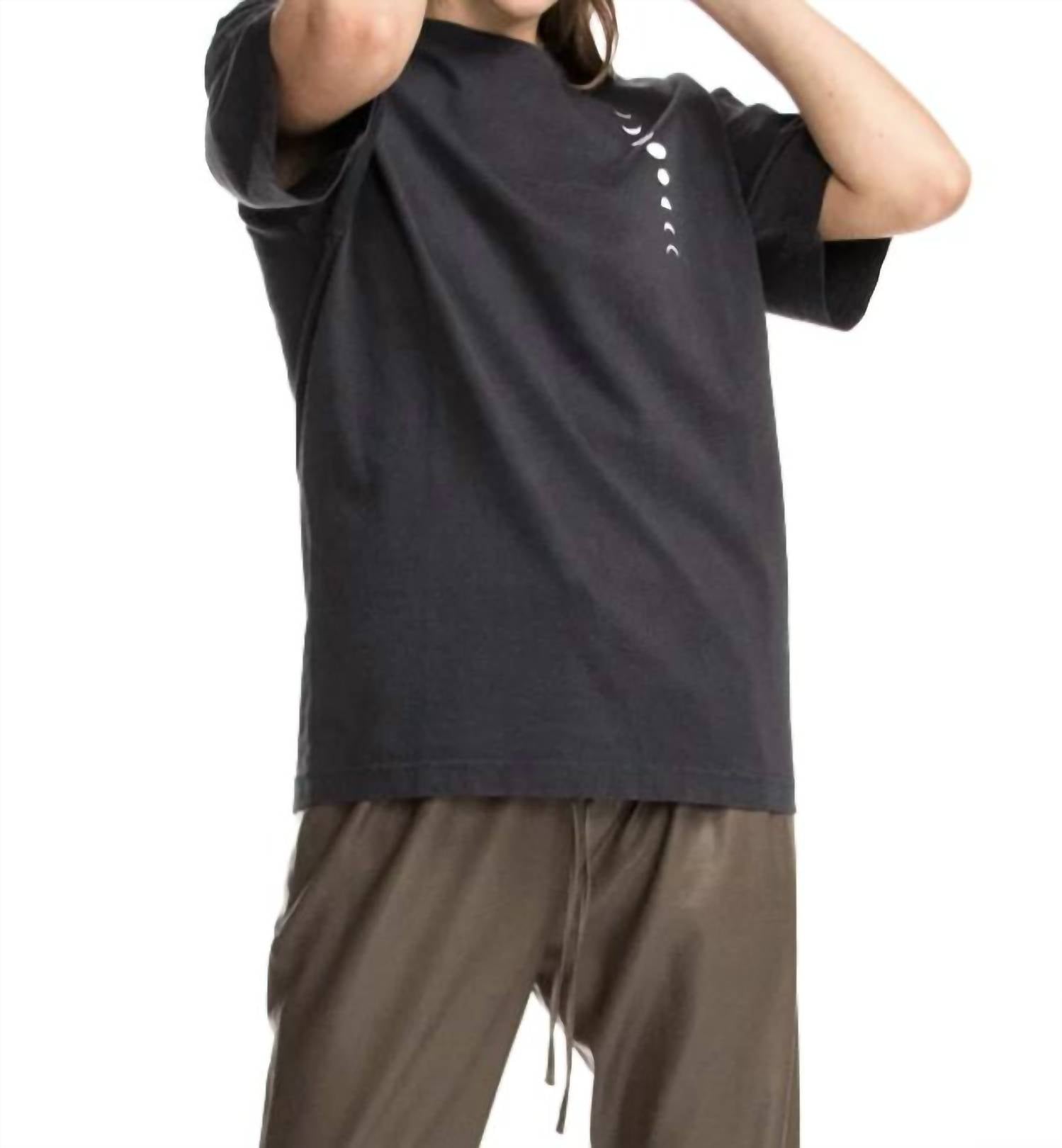 

CHRLDR Футболка оверсайз Full Moon Tour в старом черном цвете, Черный, CHRLDR Футболка оверсайз Full Moon Tour в старом черном цвете