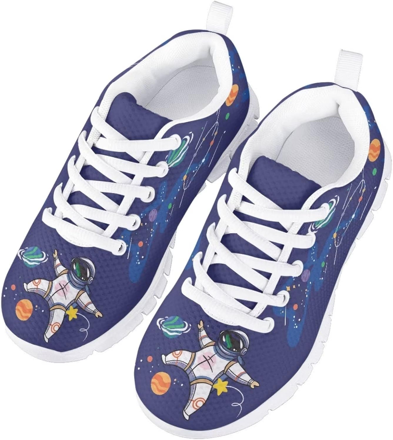 

Детские кроссовки GIFTPUZZ для бега, повседневные, с сеткой, дышащие, для ходьбы, походов и спорта, на платформе, Universe