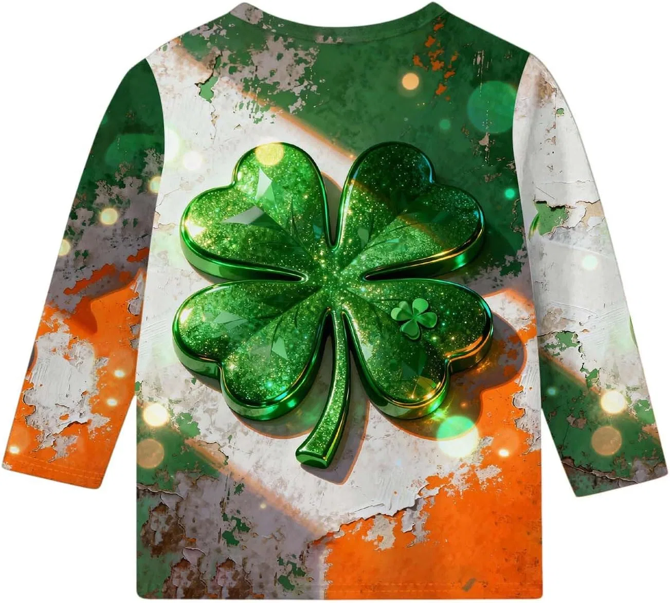 Футболка с принтом Shamrock, Zzalalana, зеленый — фото 4