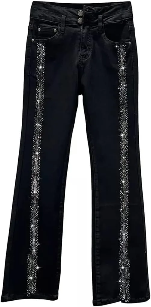 

Женские черные джинсы Casual Fall High Waist Skinny Stretch WERTGHJ