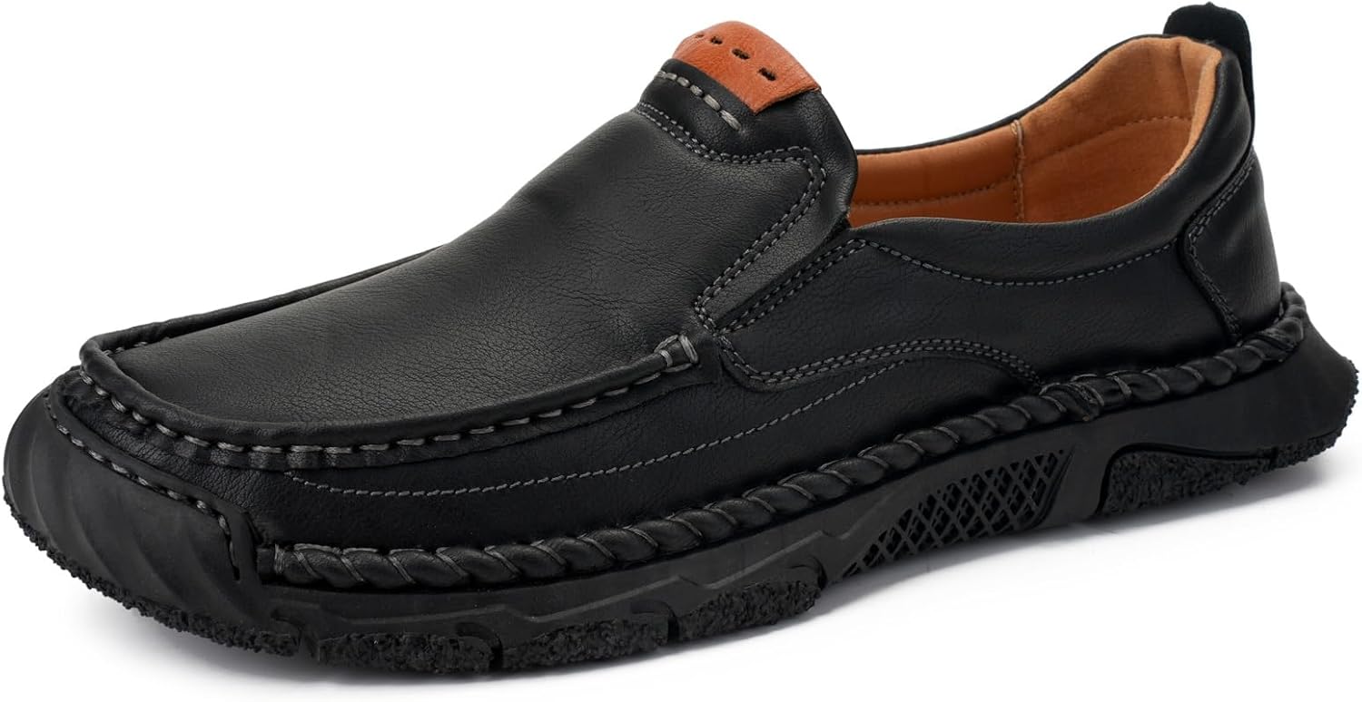 

Мужские лоферы на платформе, повседневная обувь без шнурков, легкие и удобные, для офиса, прогулок, черные, для кемпинга Dmgyck