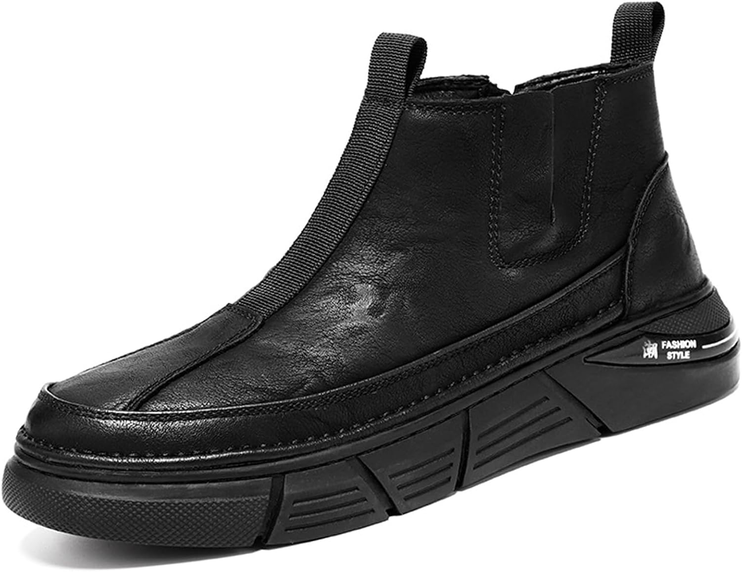 

Мужские итальянские высокие кожаные ботинки Челси, повседневные, ручной работы, без шнурков, с амортизирующей стелькой, деловые, для улицы, с мягкой подошвой, противоскользящие, низкие ботинки Чукка Devileyeze, черный
