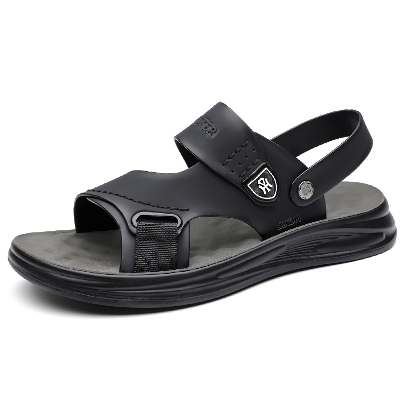 

LEXON Пляжные сандалии мужские, цвет черный/желтый/коричневый/хаки