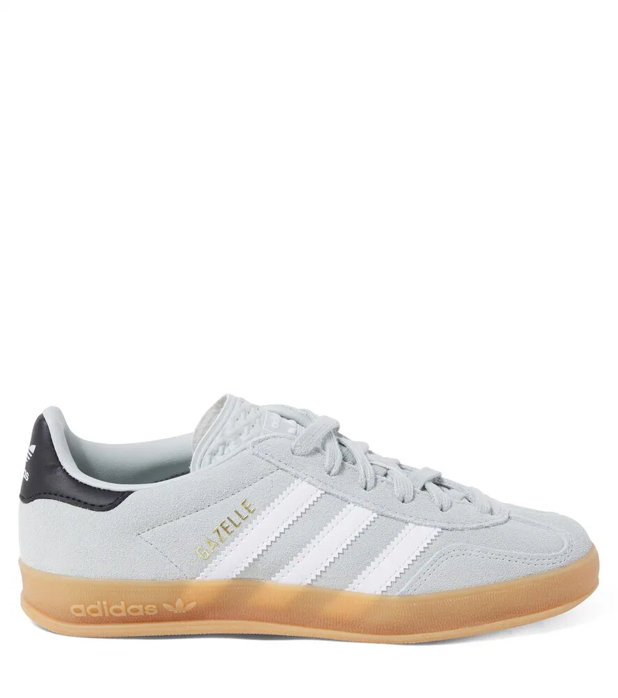 Замшевые кроссовки Gazelle Indoor Adidas Originals Kids, серый — фото 4