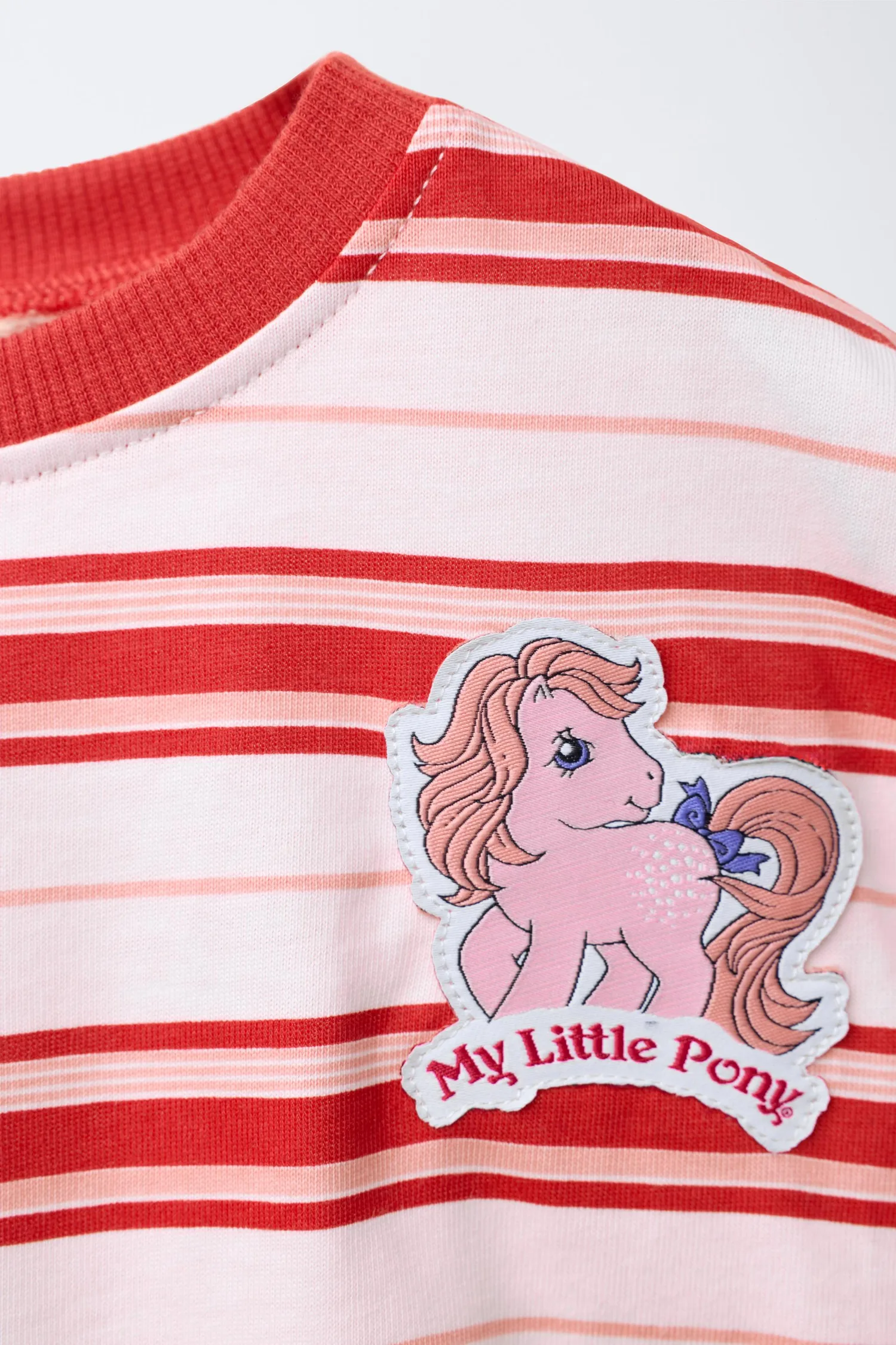 Полосатая футболка my little pony Zara, красный — фото 3