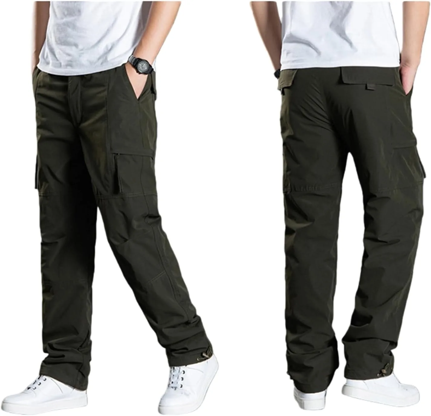 

Мужские утепленные водонепроницаемые карго штаны Softshell