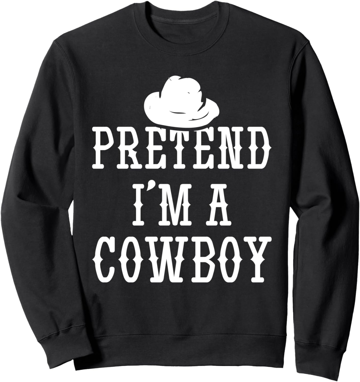 

Притворись ковбоем! Забавный, простой и легкий костюм на Хэллоуин для мужчин, толстовка Funny Halloween Costume Holiday Party Gift Store, черный