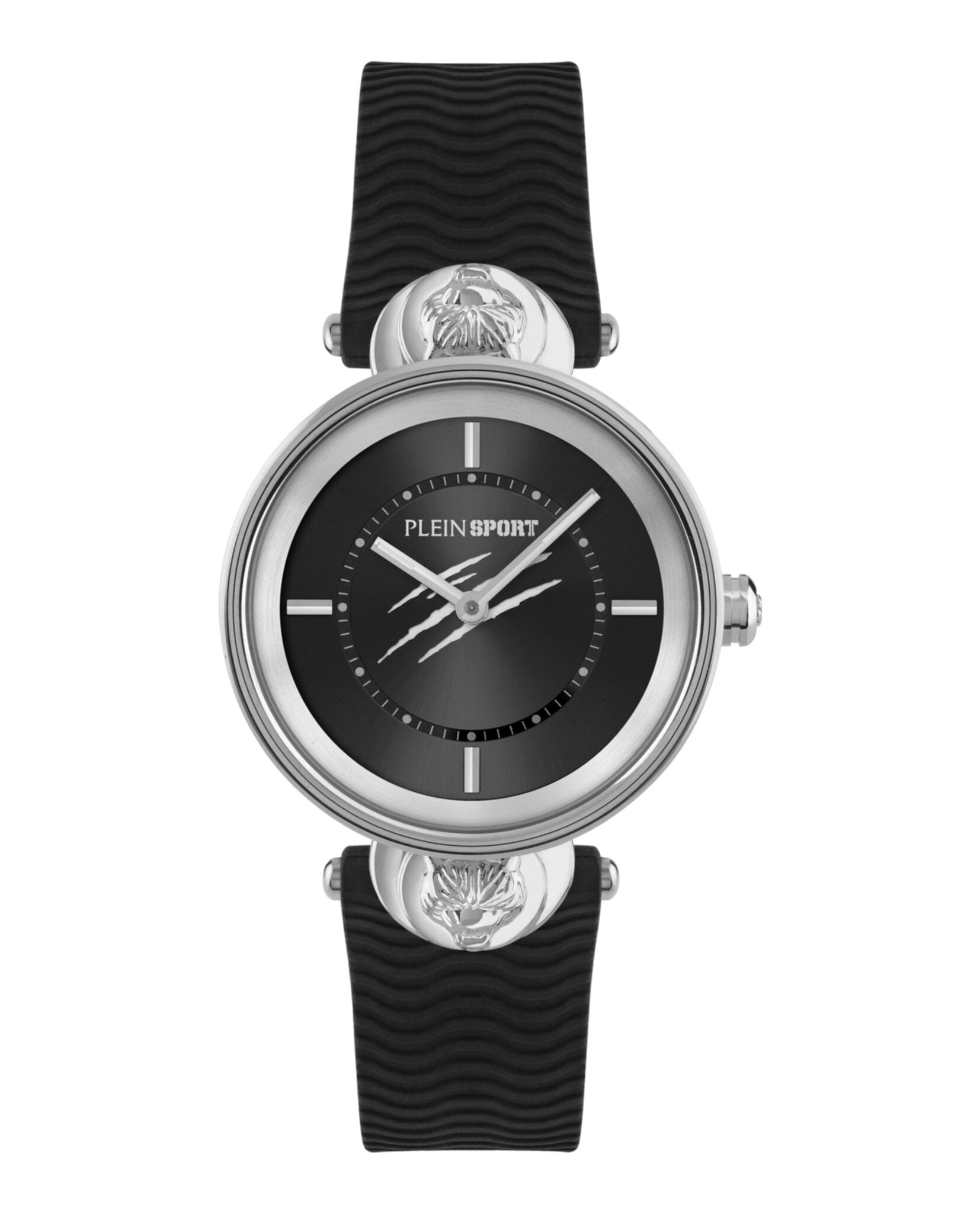

Часы из силикона Supernova PLEIN SPORT, цвет black/stainless steel/black