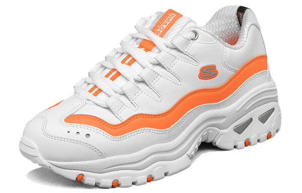 Кроссовки energy-over joy low-top running shoes white/orange Skechers, белый — фото 4