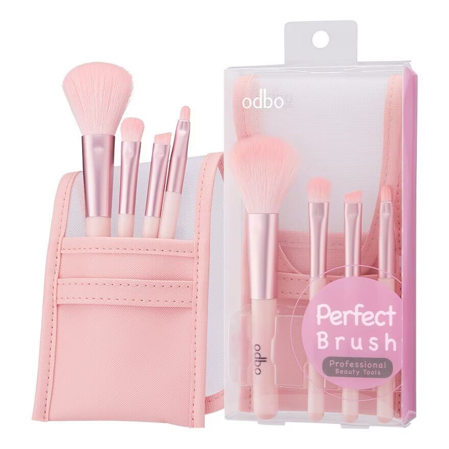 

ODBO Набор кистей Odbo Perfect 4шт, Pink