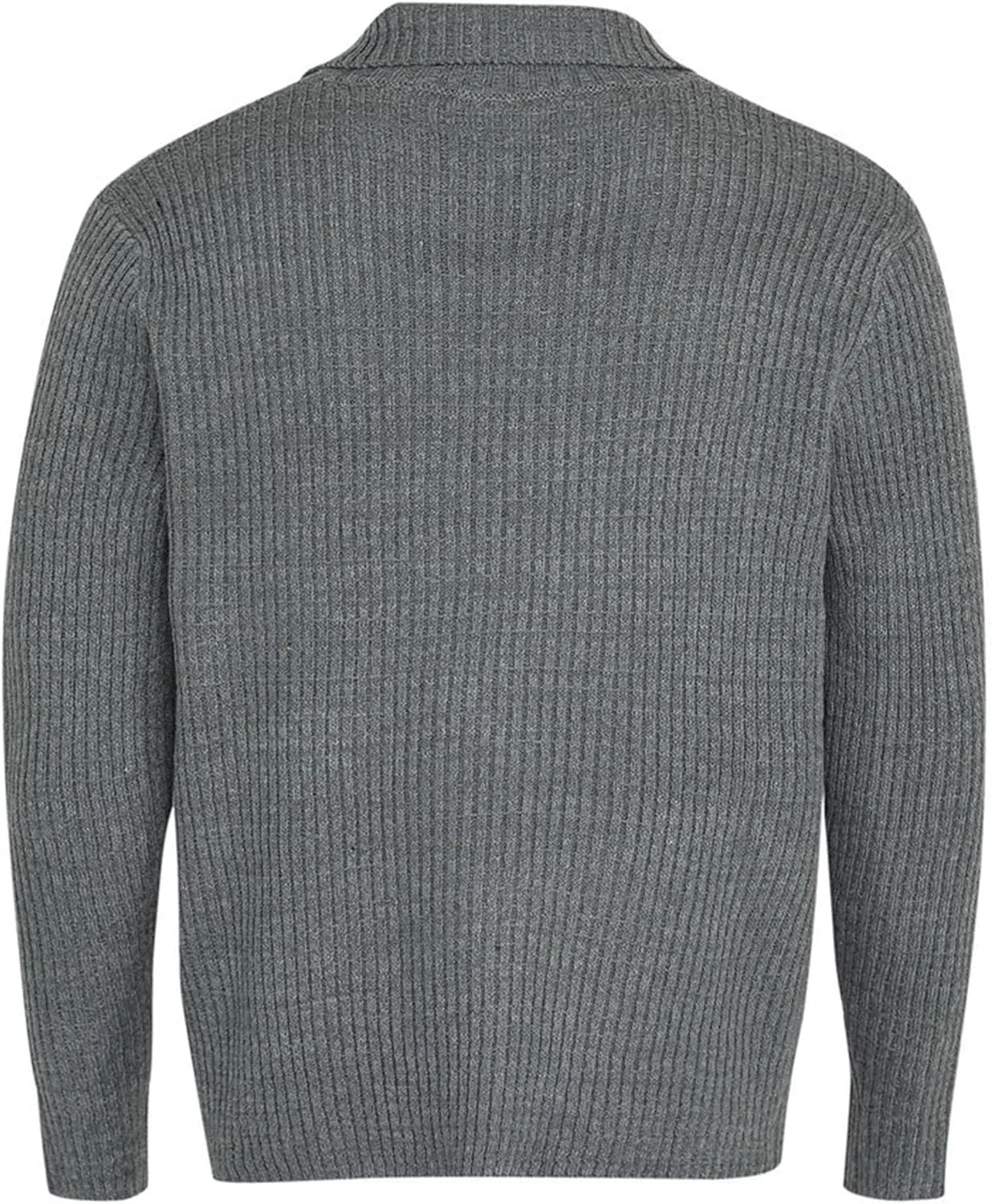 Мужской пуловер с воротником-шалькой и косой Slim Fit — фото 3