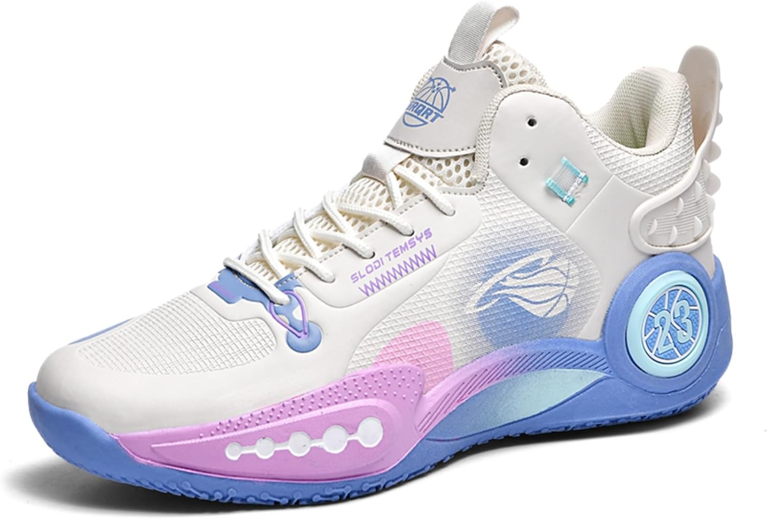 

Мужские дышащие баскетбольные кроссовки на шнуровке, модные высокие, с нескользящей подошвой, повседневные для спортзала, спорта, тенниса, бега и ходьбы Boaobaihuo, бежевый