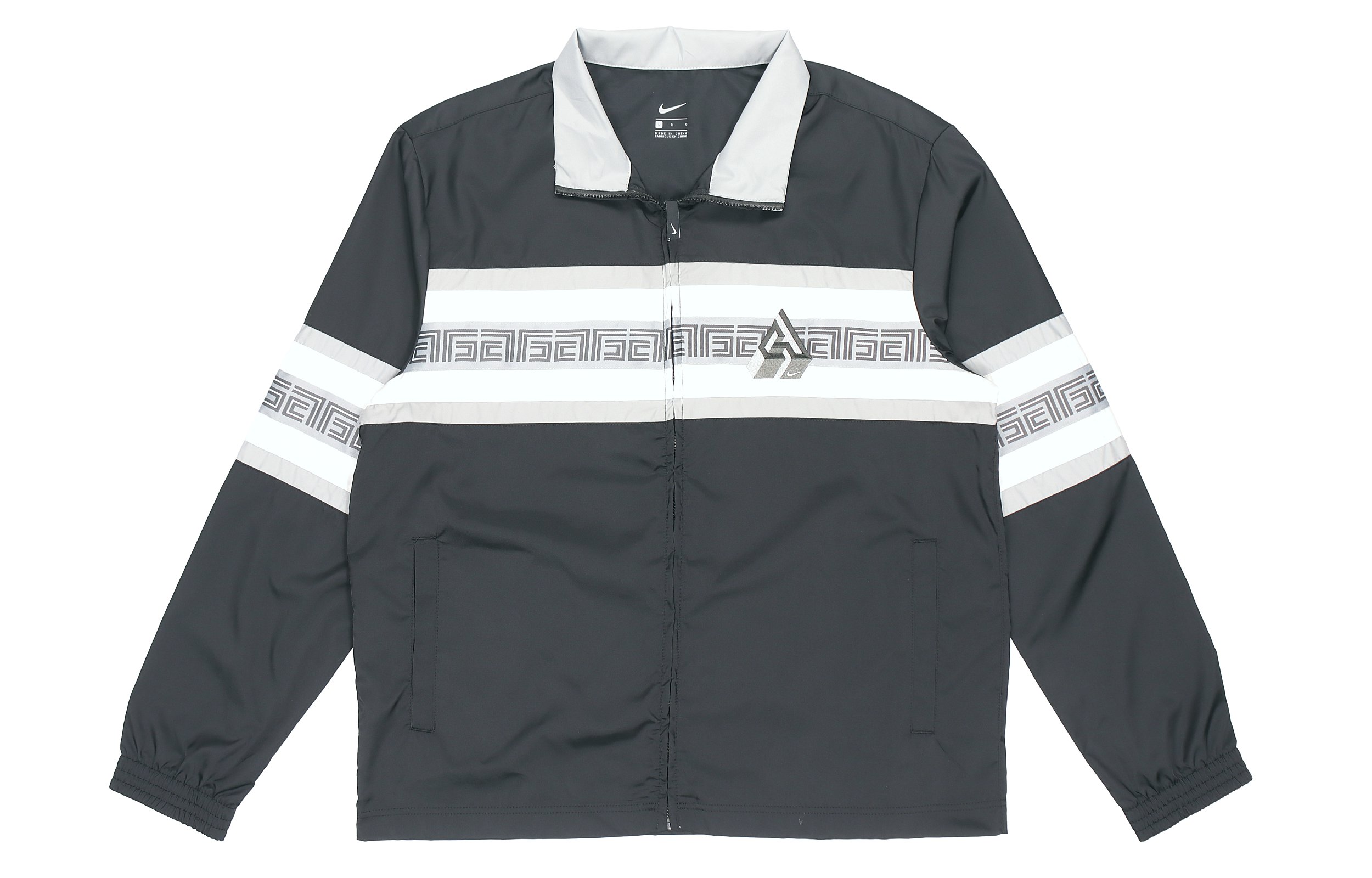 

Nike Мужская куртка, черный, с воротником-стойкой, средней жесткости, другие