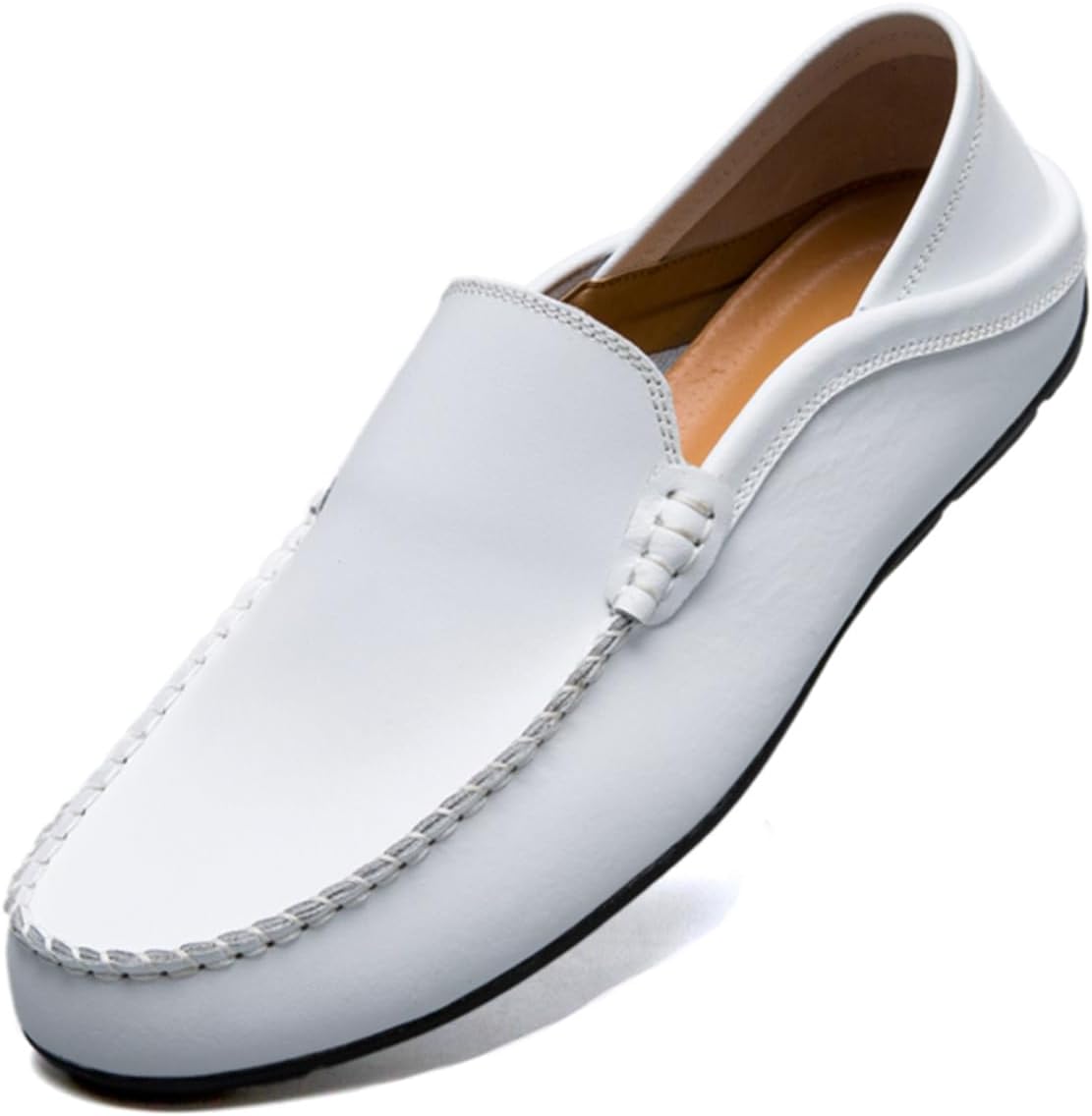 

Мужские лоферы повседневные слипоны, модные кожаные легкие повседневные туфли Voceco, белый