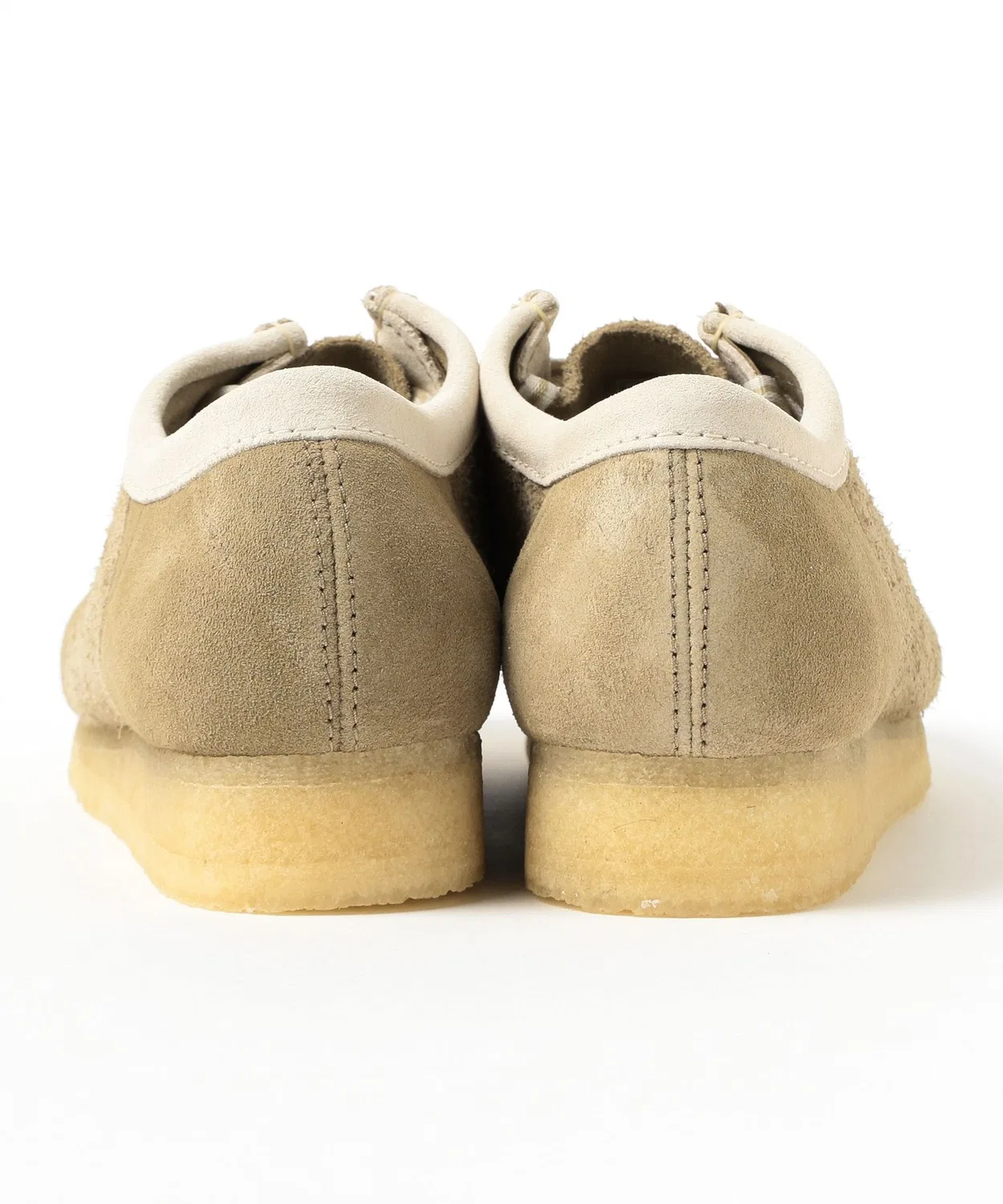 Мокасины Clarks Wallabee Maple Stripe из замши, хаки — фото 4