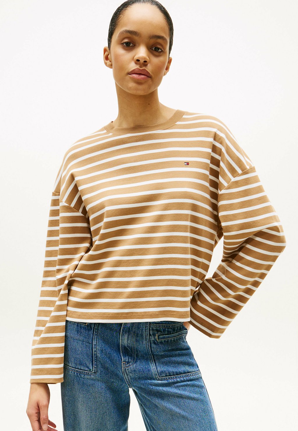 

Топ с длинными рукавами CODY Tommy Hilfiger, бежевый