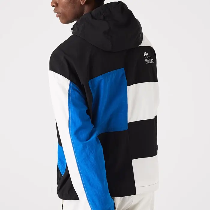 LACOSTE Куртка мужская черная белая синяя, Black White Blue — фото 4