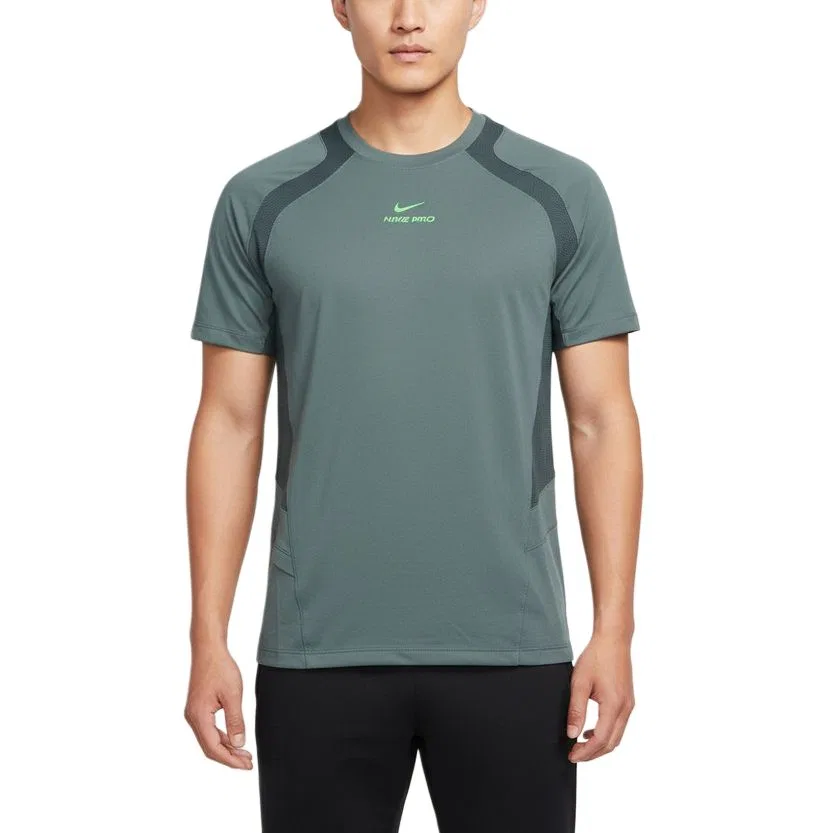 Футболка Pro T Shirts Men's Green с круглым вырезом Nike