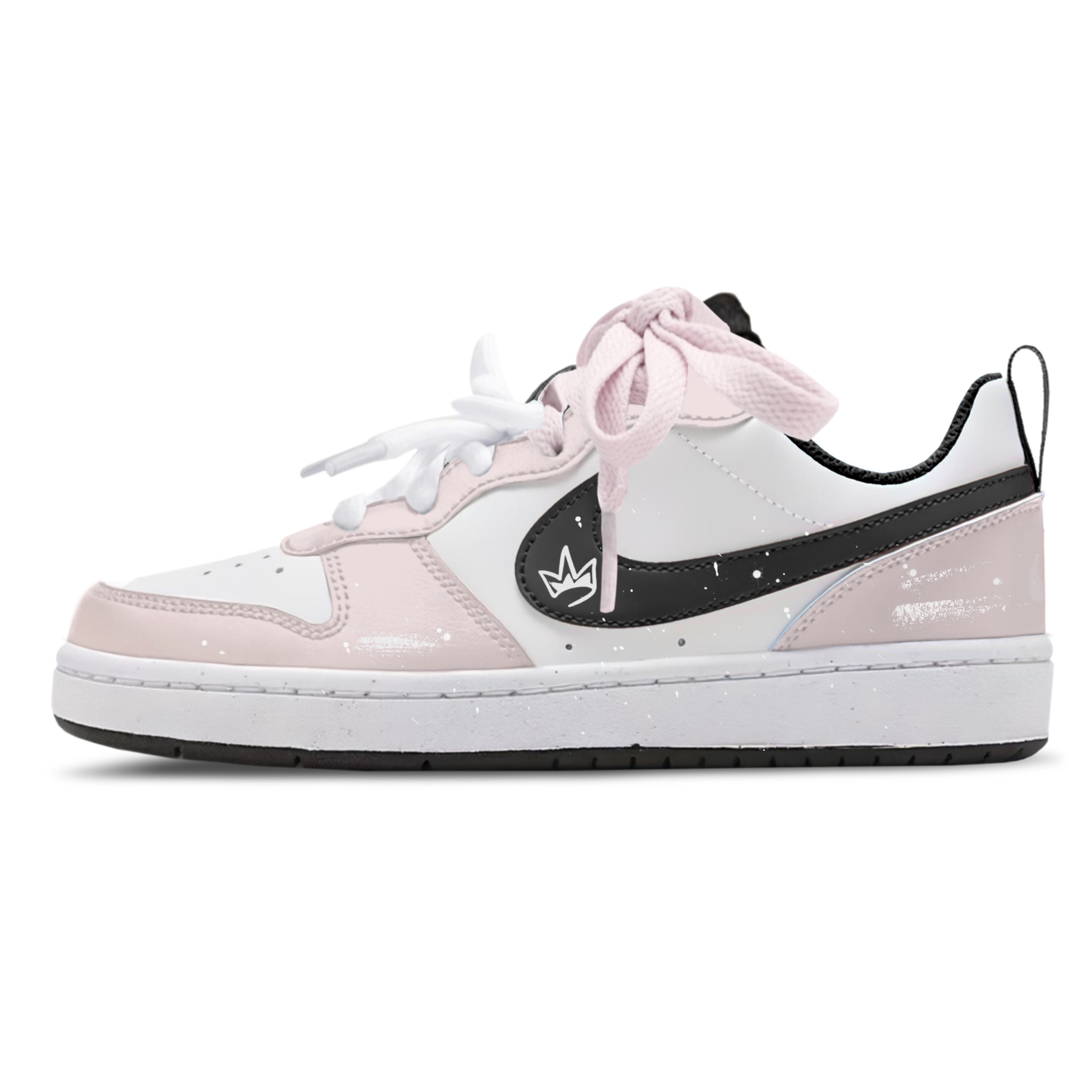 

Nike Детские кроссовки для скейтбординга Court Borough Twilight Hazy Cushioning с низким верхом, белые, для подростков