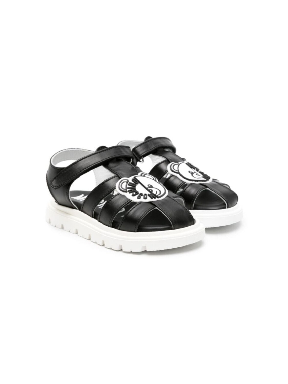

Moschino Kids сандалии с аппликацией Teddy Bear, черный