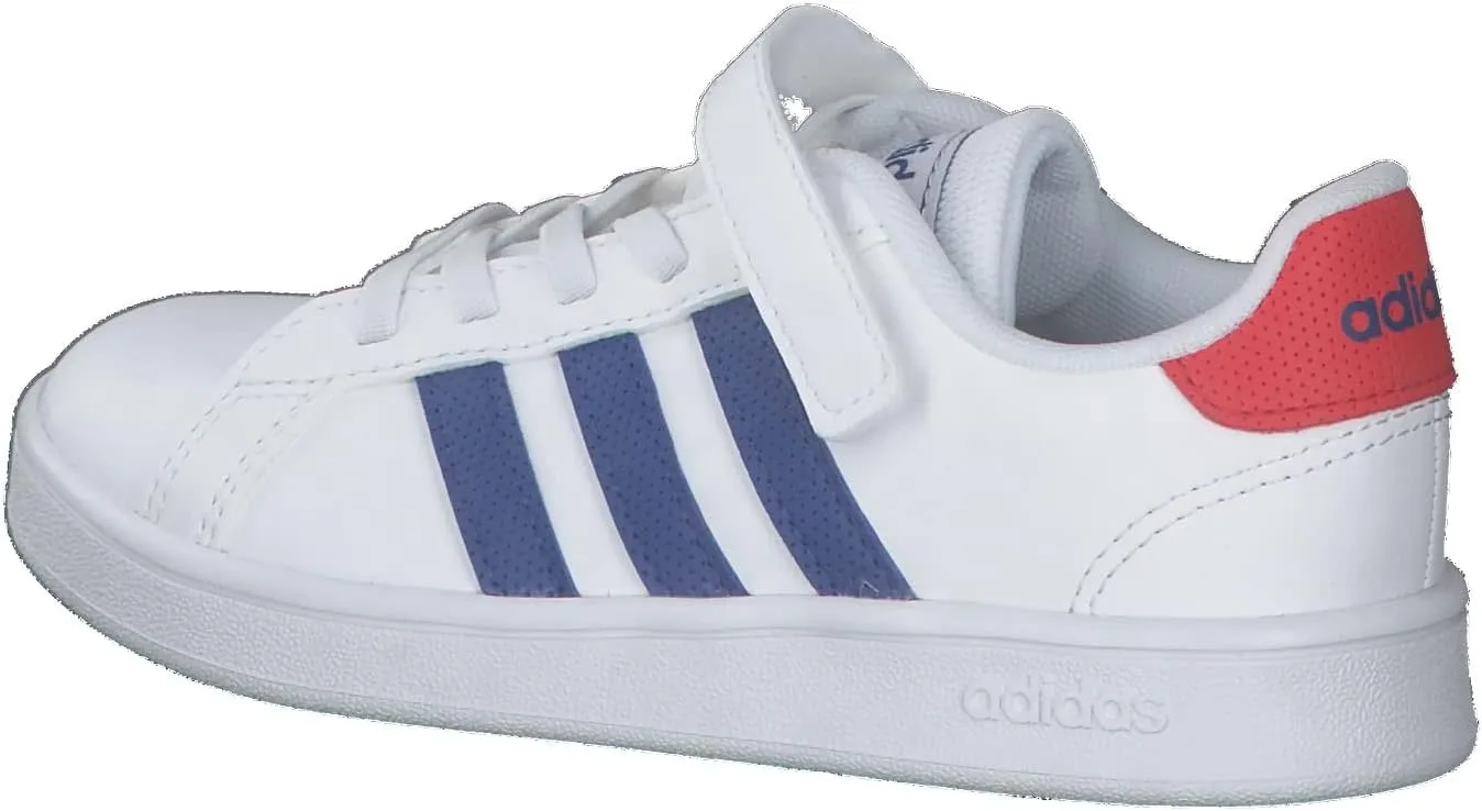 Детские теннисные кроссовки унисекс Grand Court Lifestyle на шнуровке adidas, ярко-красный — фото 3