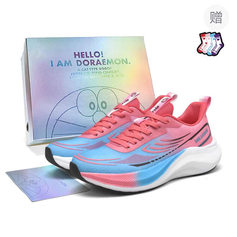 

Doraemon Дораэмон Низкие кроссовки для бега унисекс Luo Shi Pink Box, цвет Luo Shi Pink Box