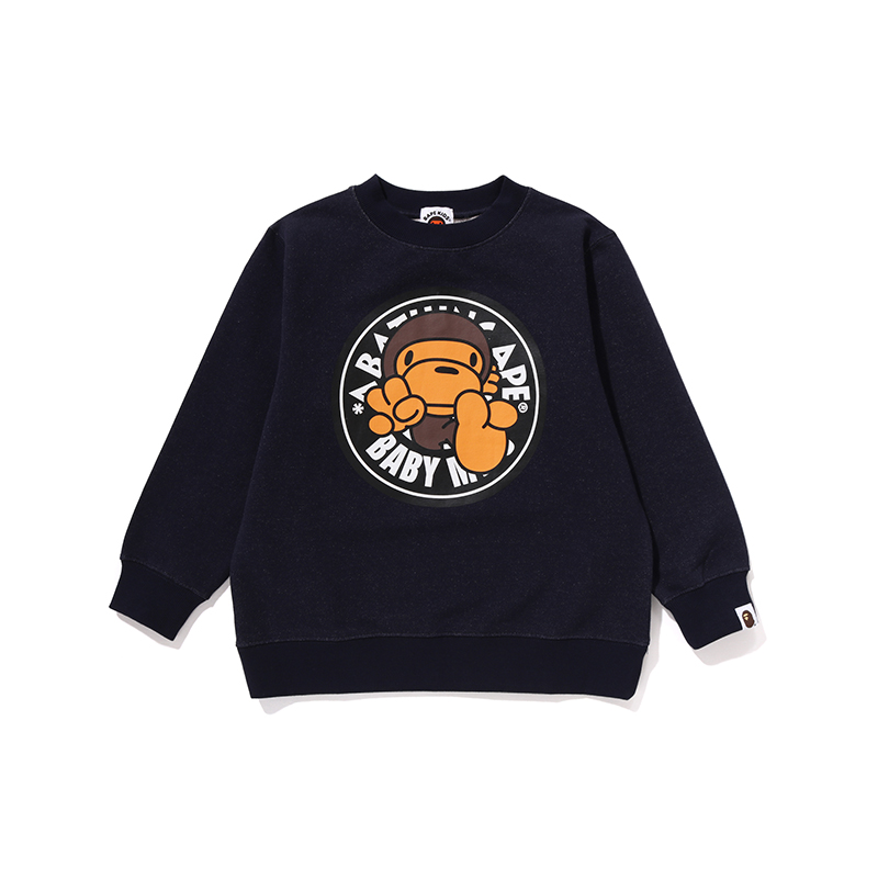 Детский свитшот A BATHING APE, темно-синий