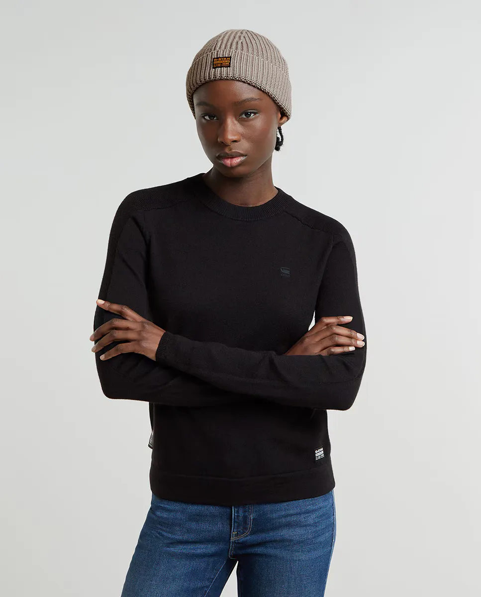 

Женский вязаный свитер G-Star Raw, черный