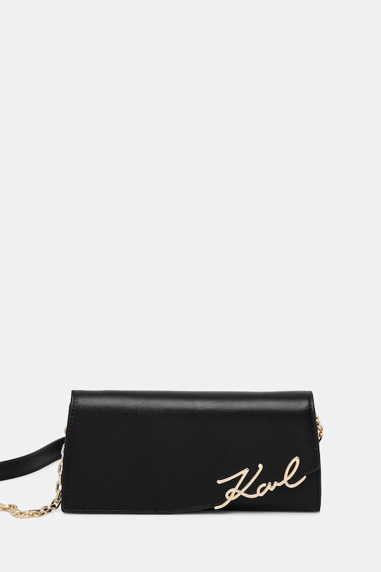 

Кожаный кошелек Karl Lagerfeld, черный