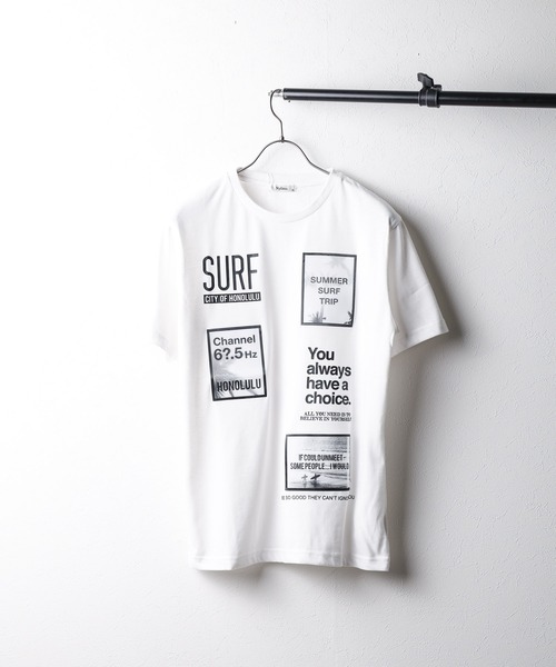 

Футболка с принтом в стиле серфинга Mag., белый