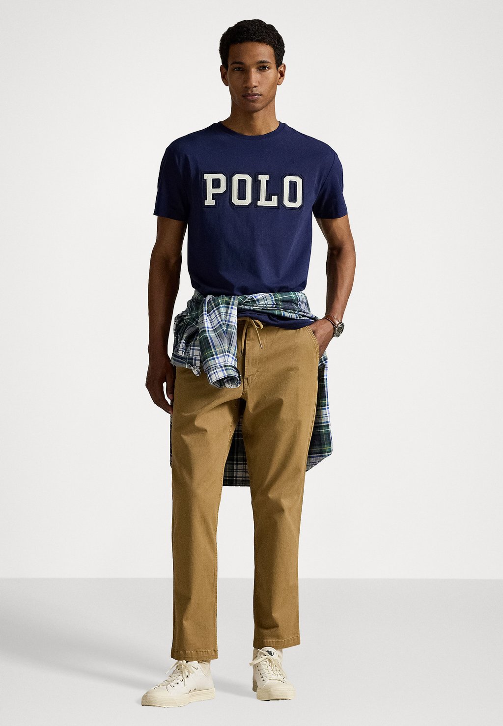 Футболка с принтом CLASSIC FIT LOGO Polo Ralph Lauren, темно-синий — фото 2