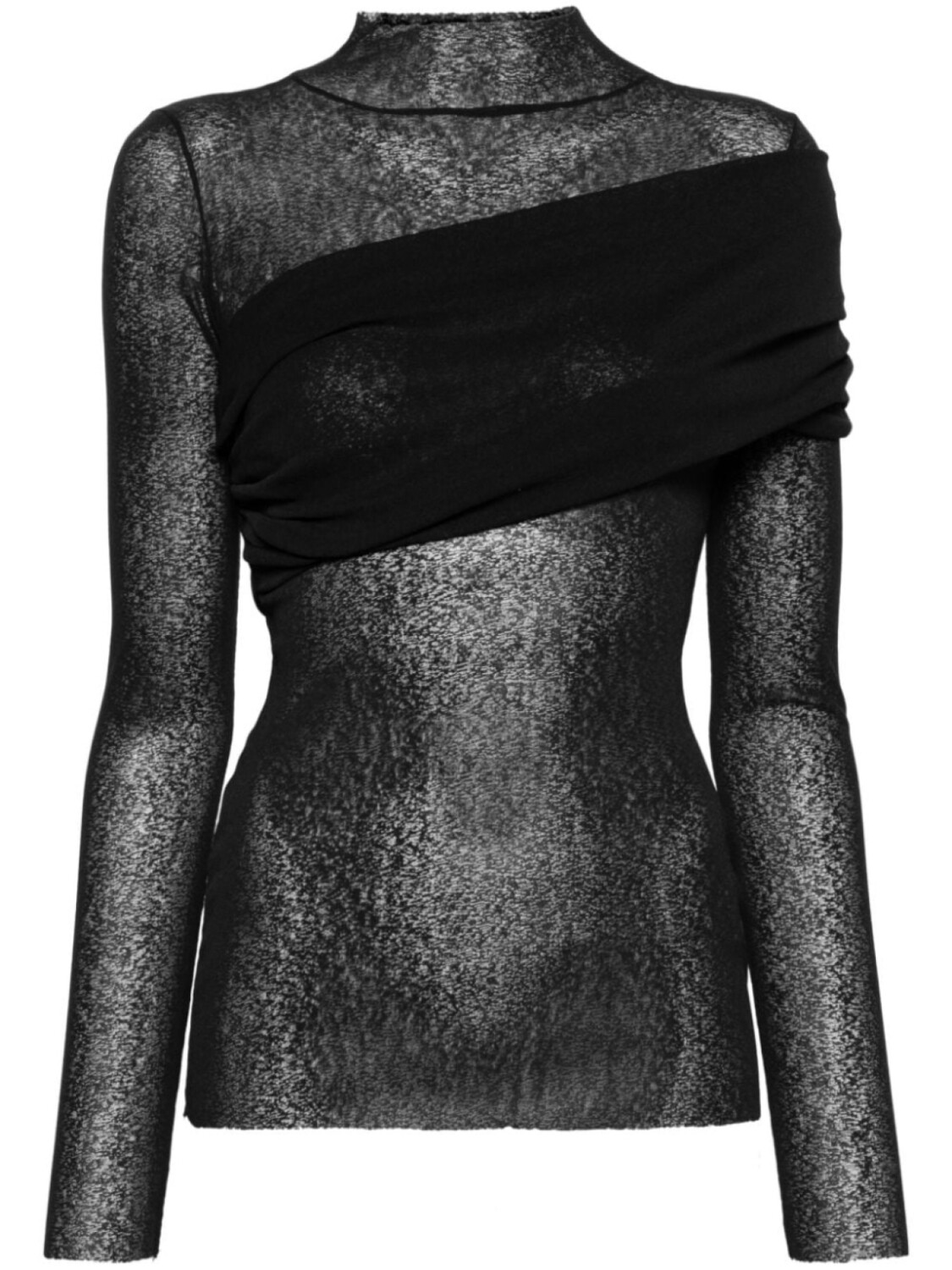 

Полупрозрачный топ из коллаборации с Rue Ra Atu Body Couture, черный