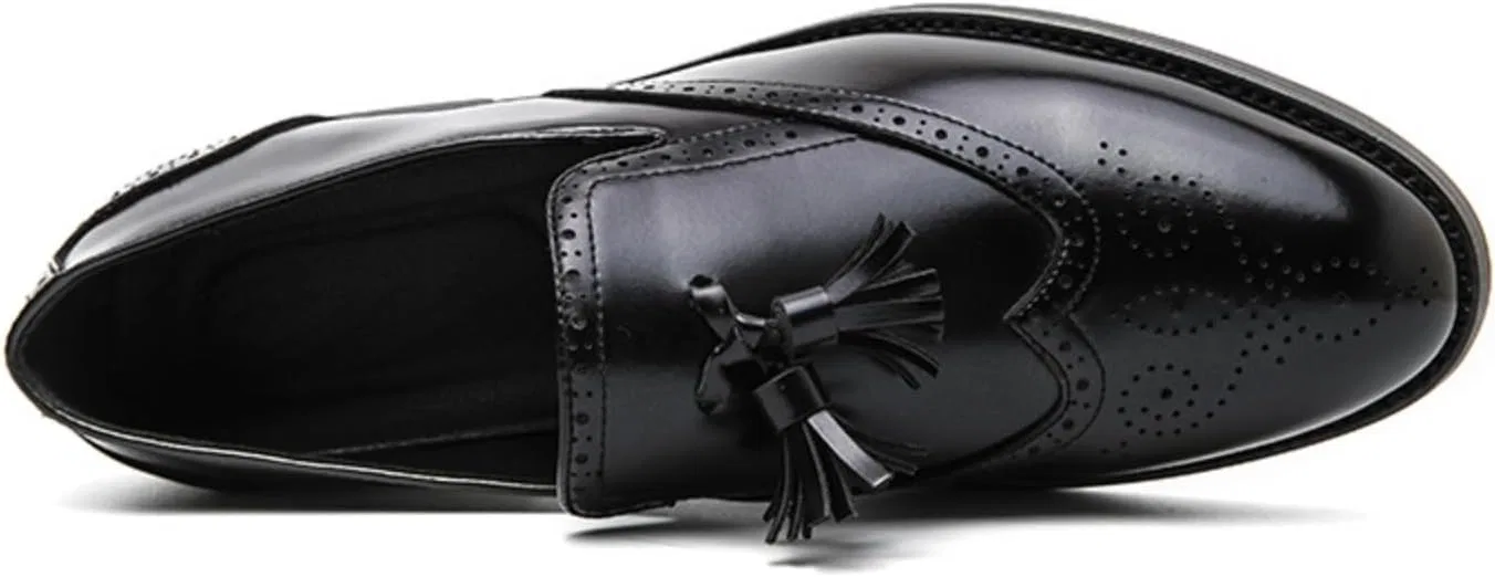 Лоферы кожаные, классические мужские, Patent Leather Loafers, черный Dwihuize — фото 3