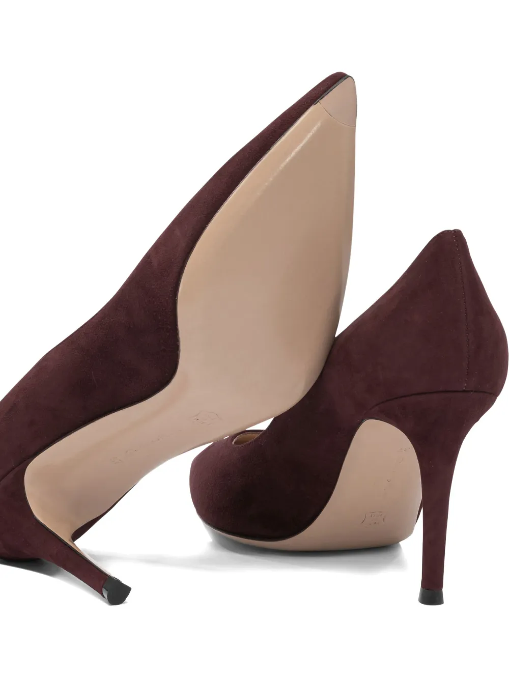 Туфли-лодочки на шпильке с острым носком Gianvito Rossi, коричневый — фото 3