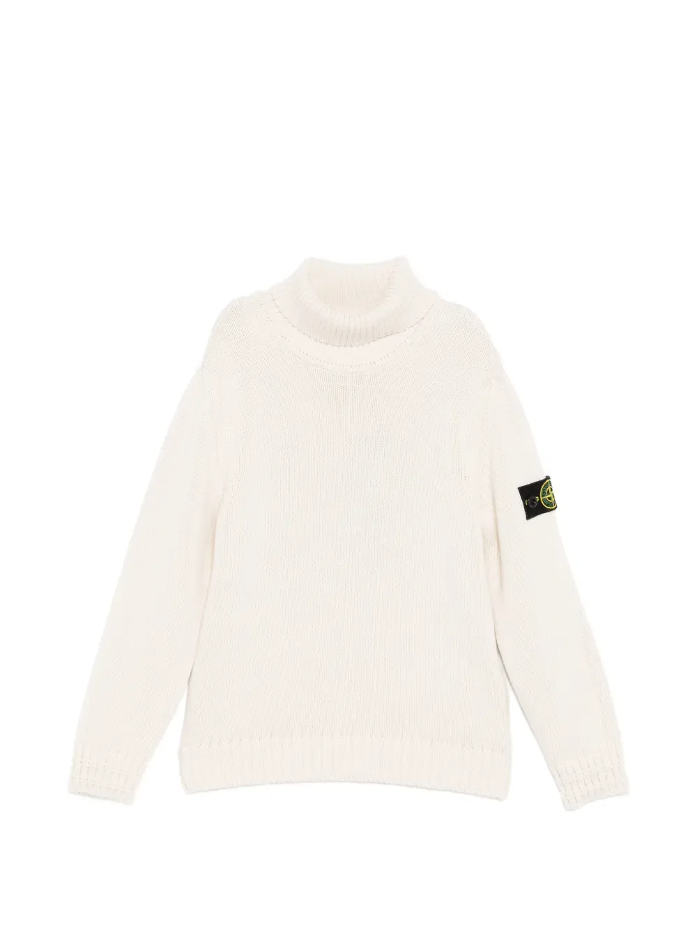 Свитер с нашивкой в виде компаса Stone Island Junior, нейтральный