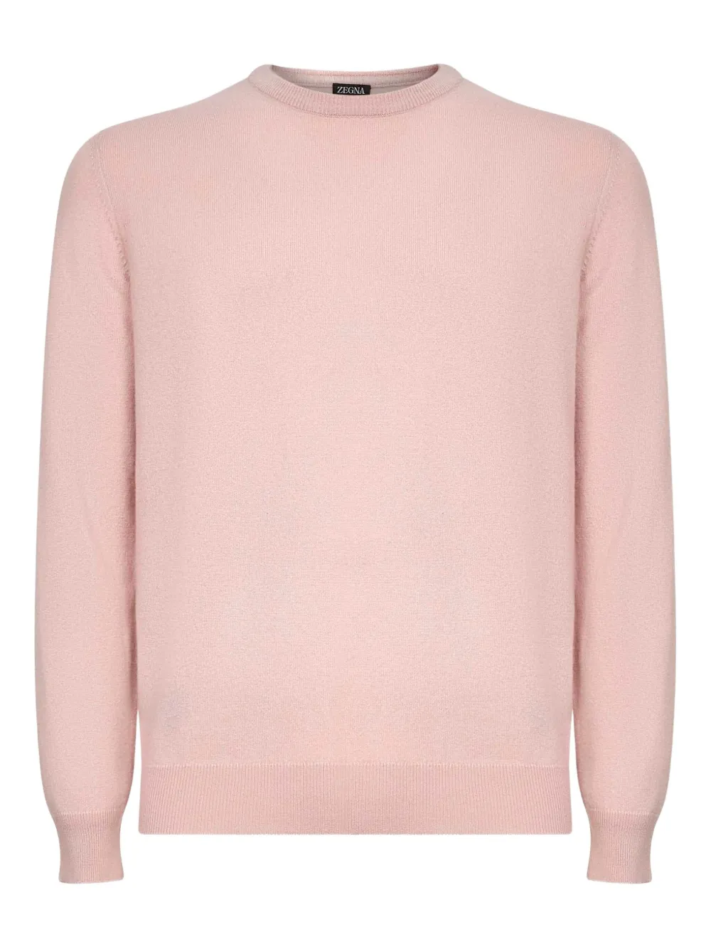 

Кашемировый свитер с круглым вырезом Zegna, розовый