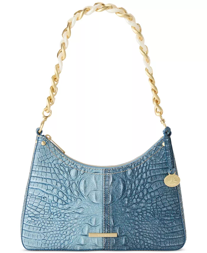 

Средняя кожаная сумка через плечо Mod Esme Denim Secour Brahmin, синий