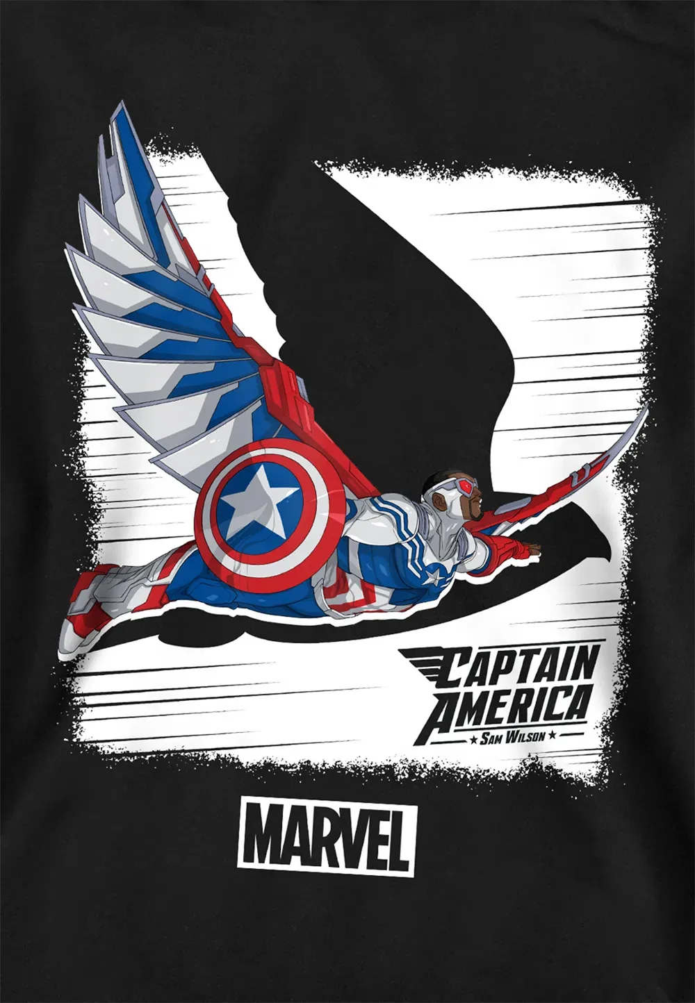 Детская худи Marvel Captain America Falcon, черный — фото 2