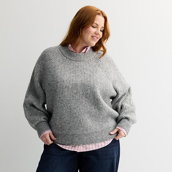 

Уютный свитер-водолазка Plus size Heritage Sonoma Goods For Life, Dark Grey Heather