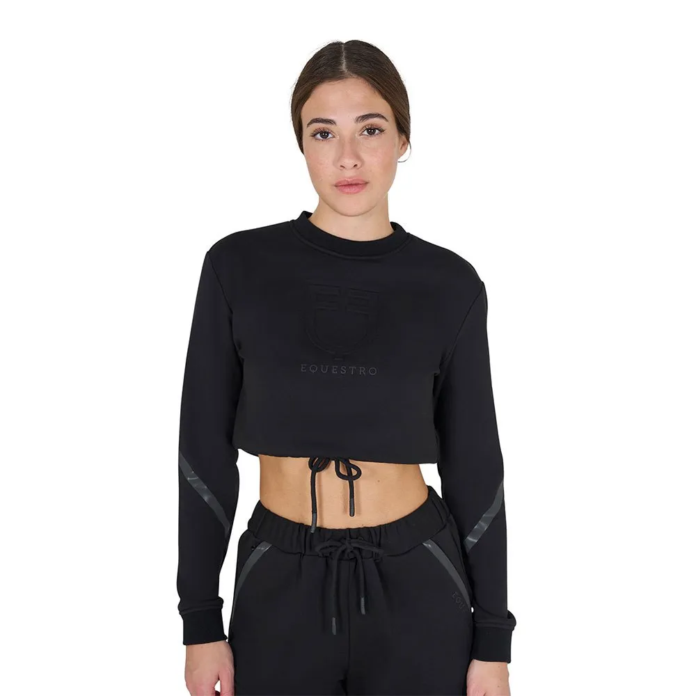 

Толстовка Equestro Cropped, черный
