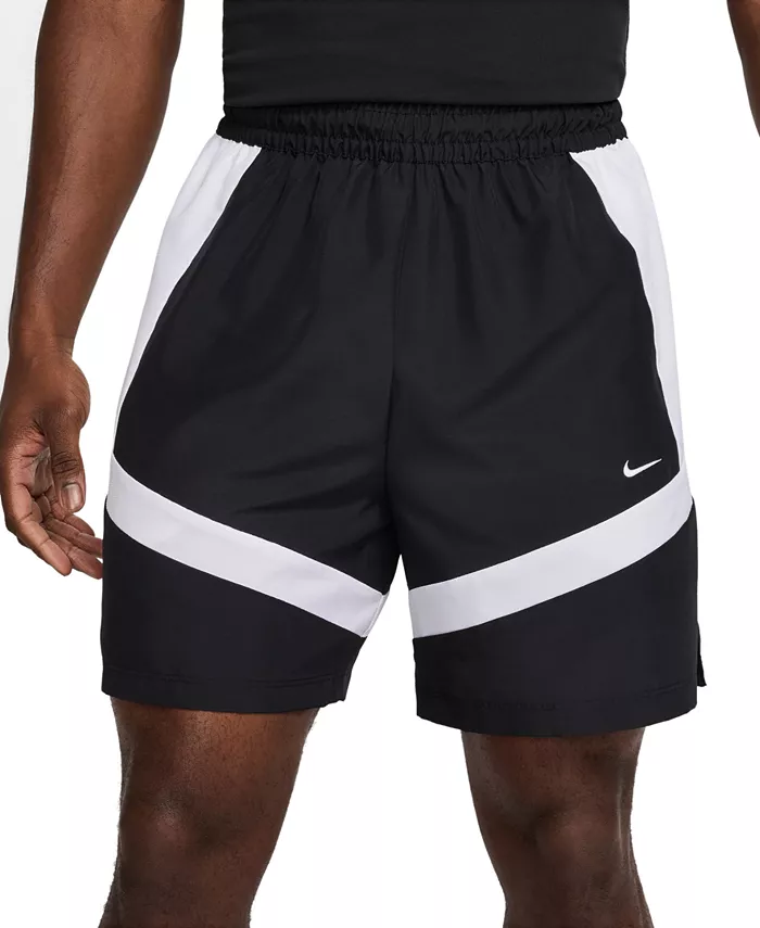 

Мужские баскетбольные шорты Icon Loose-Fit с цветными блоками, 6" Nike, черный
