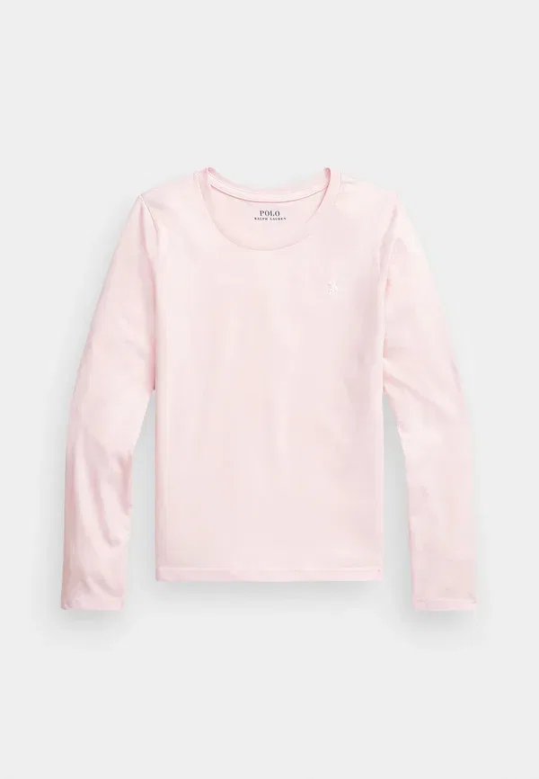 Футболка Polo Ralph Lauren Cotton Jersey Tee 2 6y Long Sleeved Top, нежно-розовый