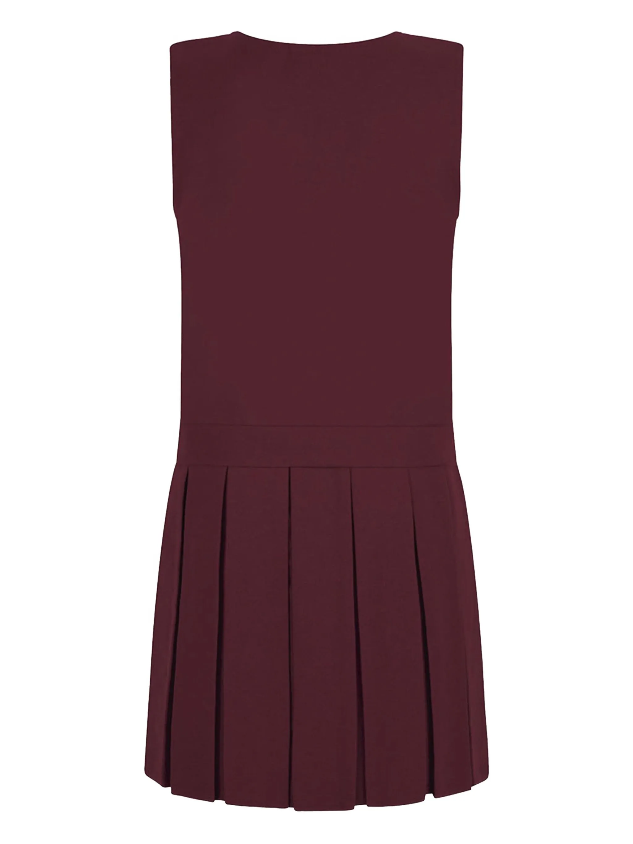 Плиссированное платье Pinafore на молнии Zeco Schoolwear Kids, красный — фото 2
